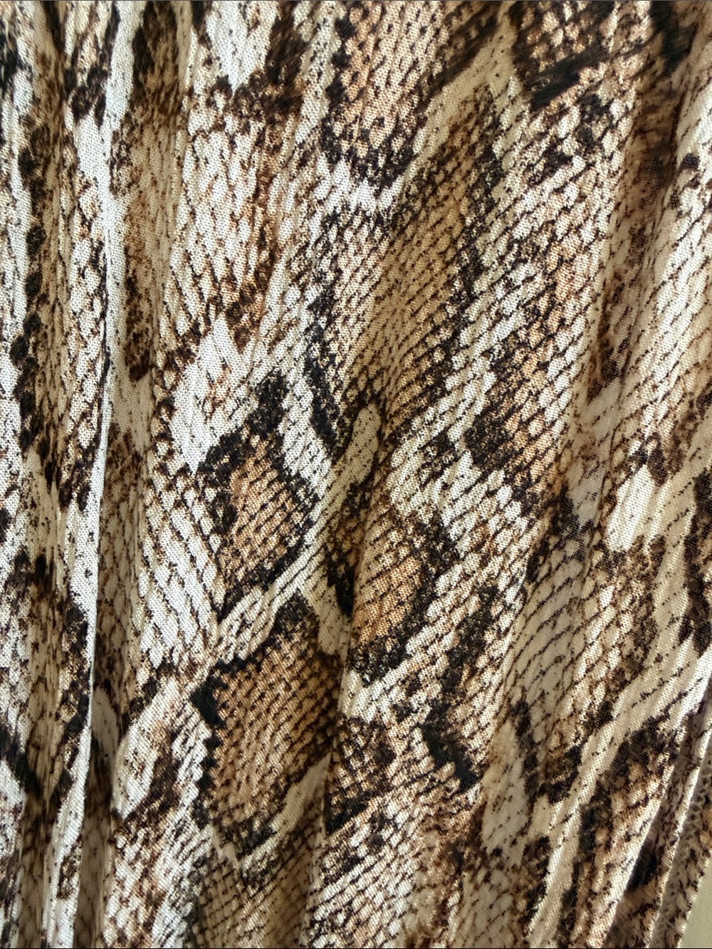 🌸Kona Sol:  Brown Neutral Snake-Print Bathing Suit Cover-up - Picture 4 of 6
